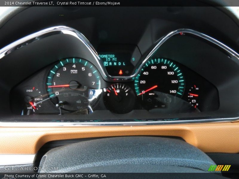 Crystal Red Tintcoat / Ebony/Mojave 2014 Chevrolet Traverse LT