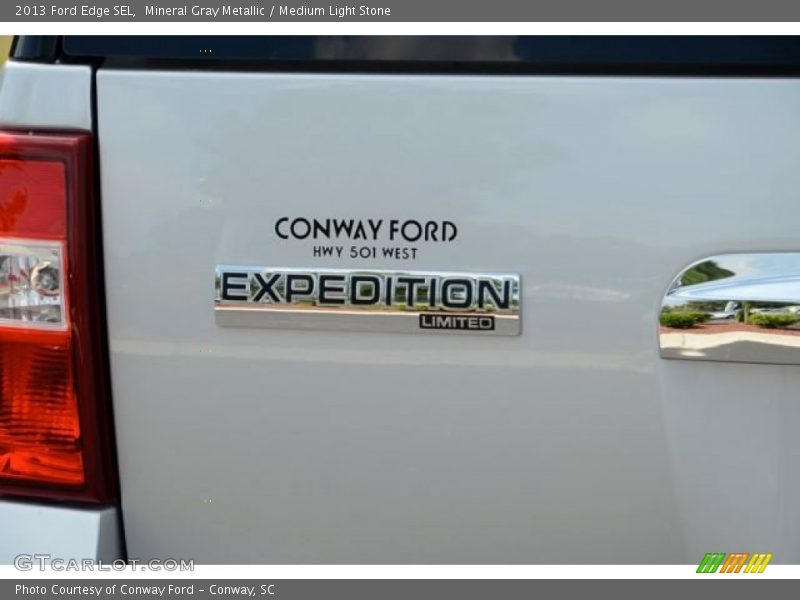 Mineral Gray Metallic / Medium Light Stone 2013 Ford Edge SEL
