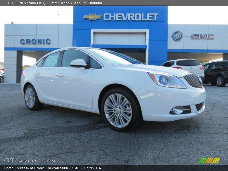 Summit White / Medium Titanium 2013 Buick Verano FWD