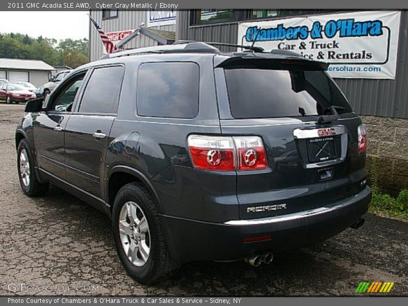 Cyber Gray Metallic / Ebony 2011 GMC Acadia SLE AWD