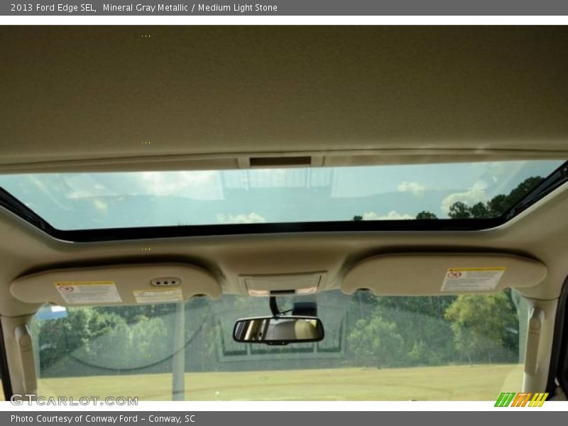 Mineral Gray Metallic / Medium Light Stone 2013 Ford Edge SEL