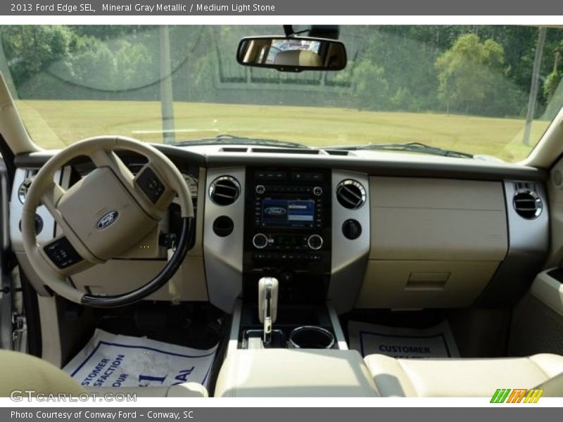 Mineral Gray Metallic / Medium Light Stone 2013 Ford Edge SEL