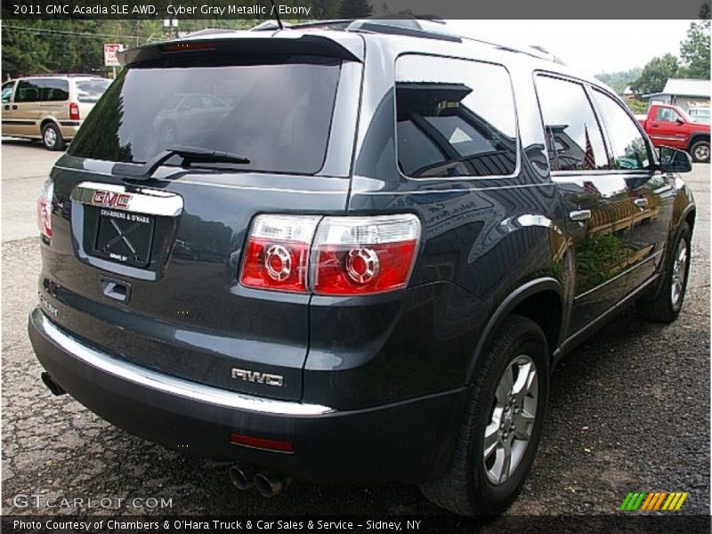 Cyber Gray Metallic / Ebony 2011 GMC Acadia SLE AWD