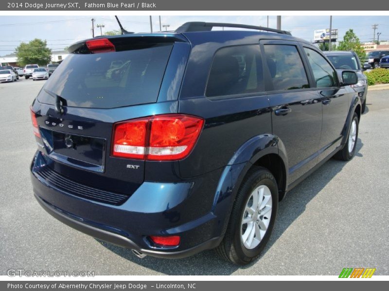 Fathom Blue Pearl / Black 2014 Dodge Journey SXT