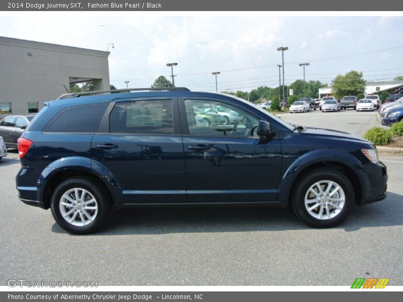 Fathom Blue Pearl / Black 2014 Dodge Journey SXT