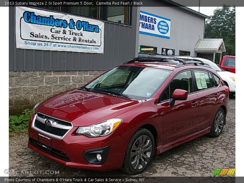 Camellia Red Pearl / Black 2013 Subaru Impreza 2.0i Sport Premium 5 Door