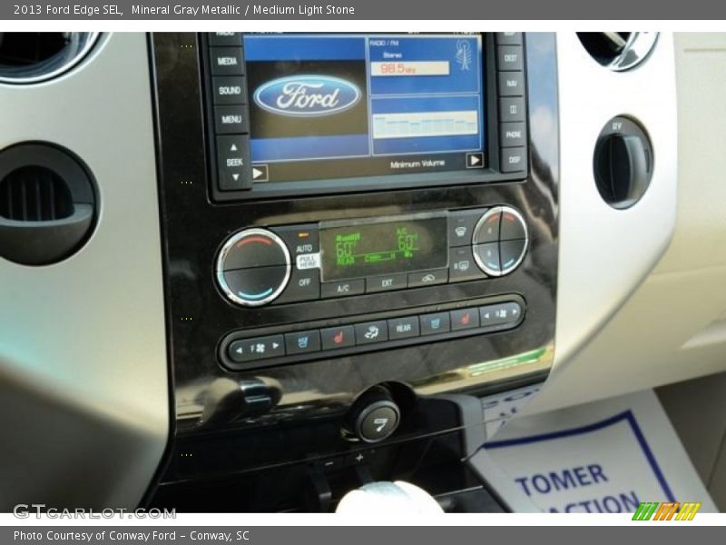 Mineral Gray Metallic / Medium Light Stone 2013 Ford Edge SEL