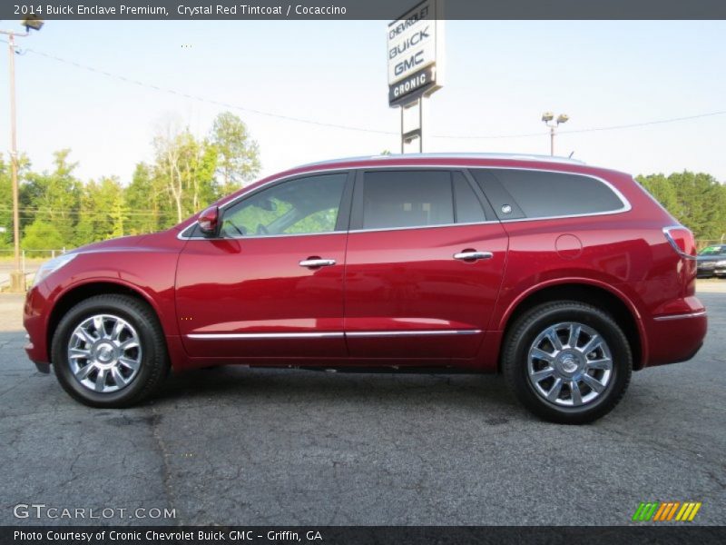 Crystal Red Tintcoat / Cocaccino 2014 Buick Enclave Premium