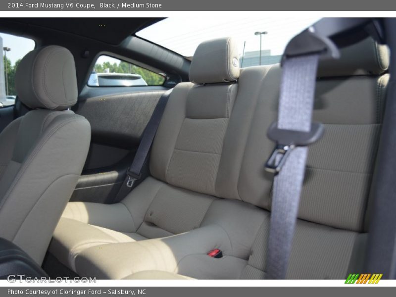 Black / Medium Stone 2014 Ford Mustang V6 Coupe