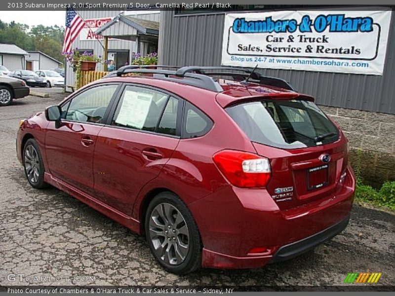 Camellia Red Pearl / Black 2013 Subaru Impreza 2.0i Sport Premium 5 Door