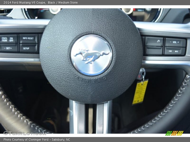 Black / Medium Stone 2014 Ford Mustang V6 Coupe