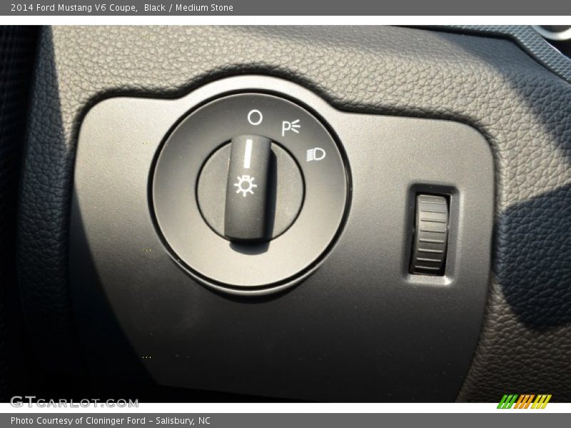 Black / Medium Stone 2014 Ford Mustang V6 Coupe