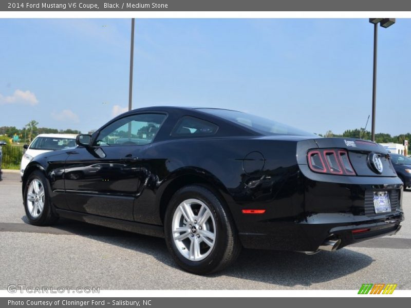Black / Medium Stone 2014 Ford Mustang V6 Coupe