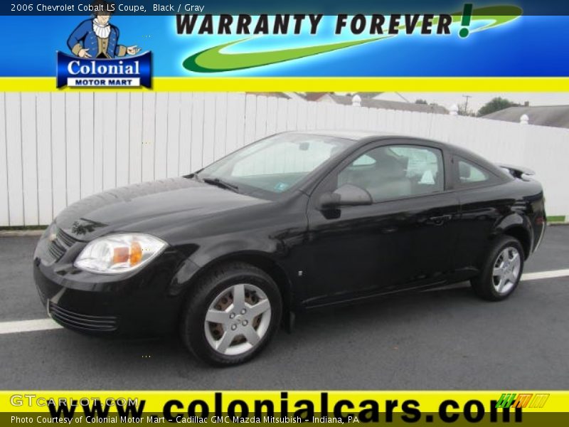 Black / Gray 2006 Chevrolet Cobalt LS Coupe