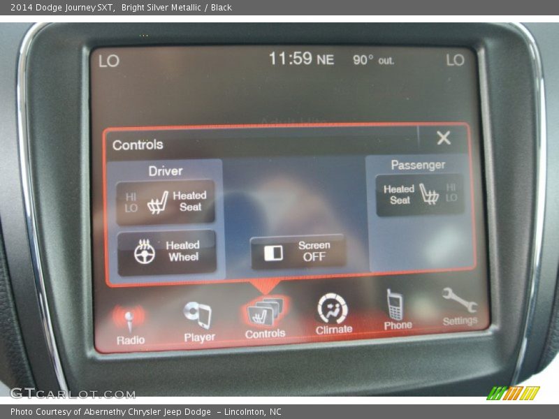 Bright Silver Metallic / Black 2014 Dodge Journey SXT