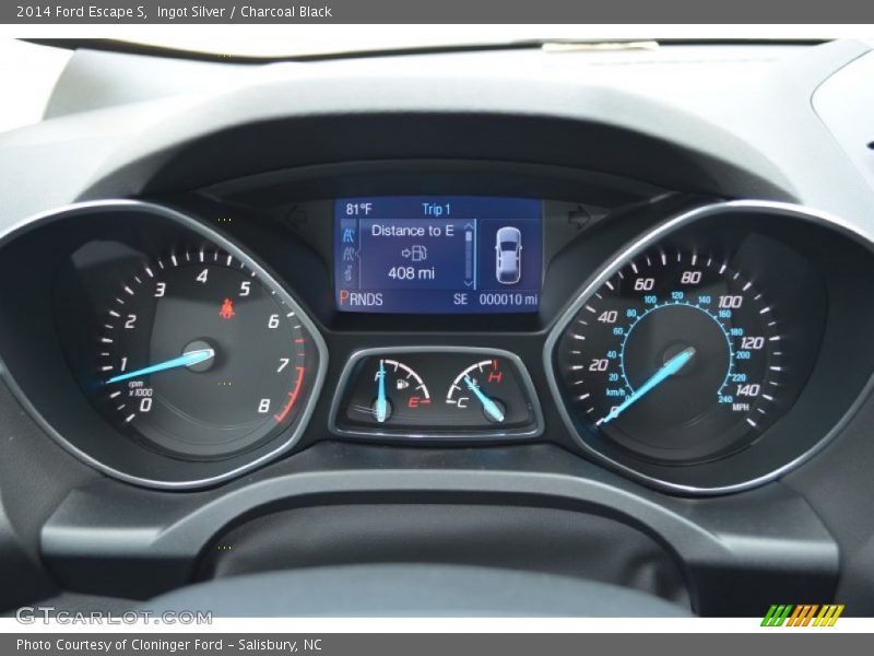 Ingot Silver / Charcoal Black 2014 Ford Escape S