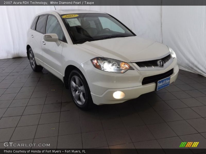 White Diamond Pearl / Taupe 2007 Acura RDX Technology
