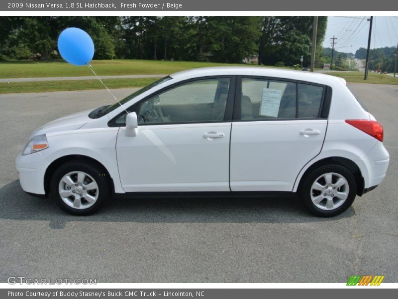 Fresh Powder / Beige 2009 Nissan Versa 1.8 SL Hatchback