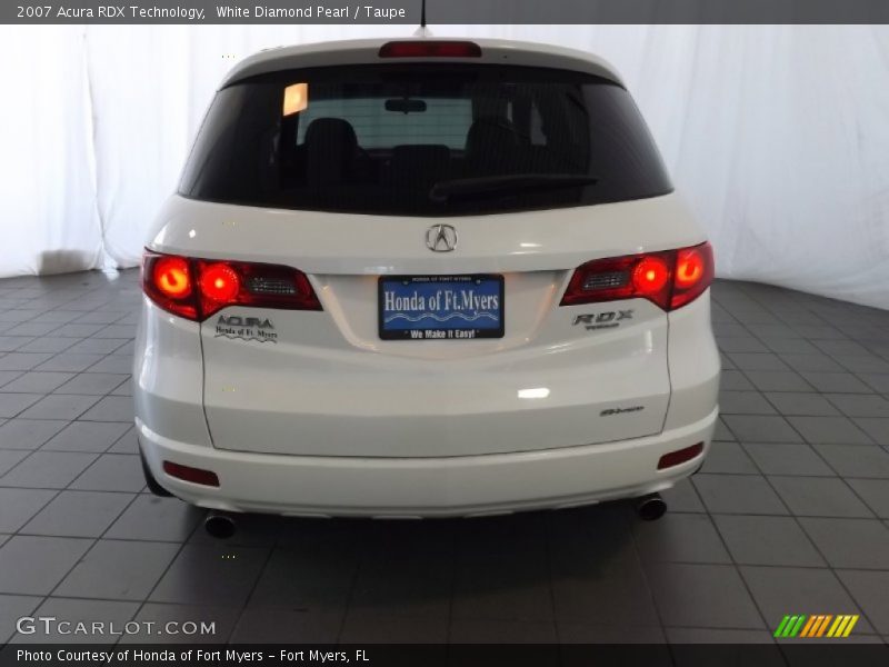 White Diamond Pearl / Taupe 2007 Acura RDX Technology