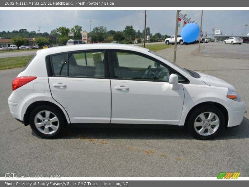Fresh Powder / Beige 2009 Nissan Versa 1.8 SL Hatchback