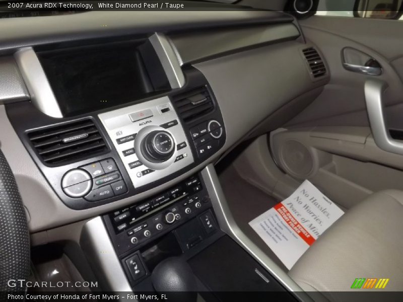 White Diamond Pearl / Taupe 2007 Acura RDX Technology