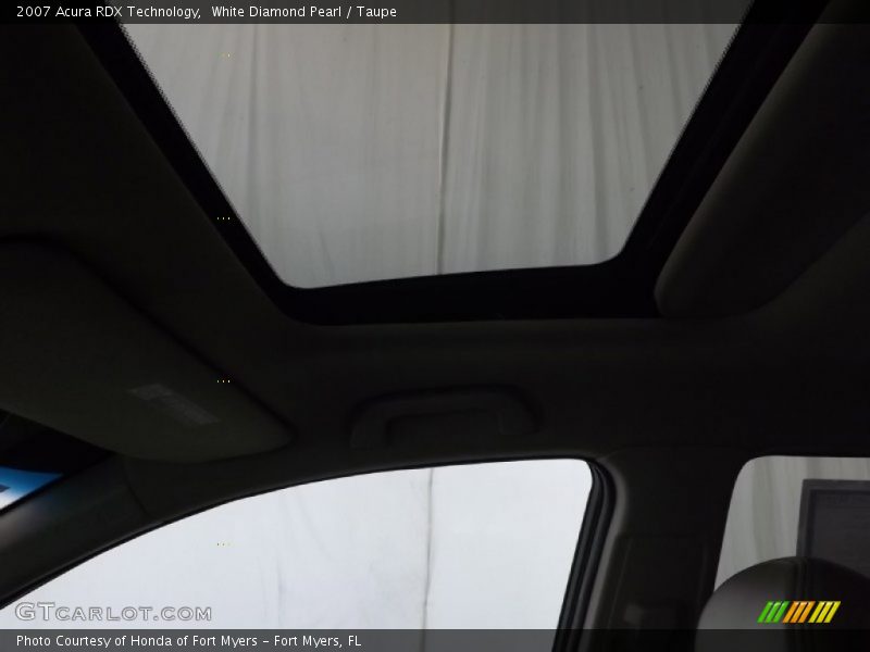 White Diamond Pearl / Taupe 2007 Acura RDX Technology