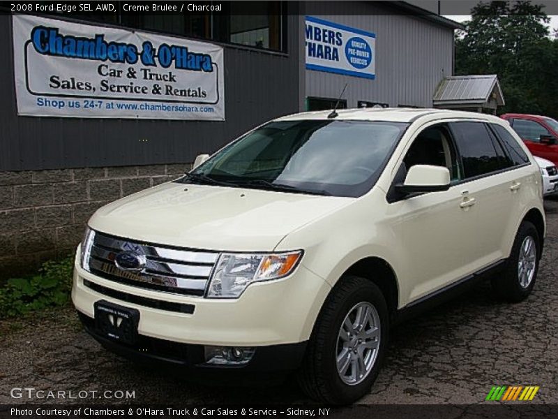Creme Brulee / Charcoal 2008 Ford Edge SEL AWD