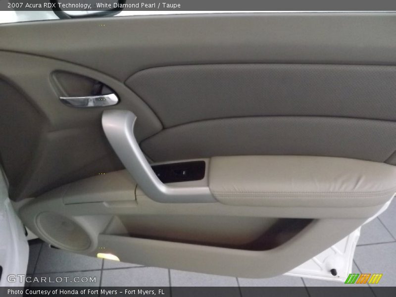 White Diamond Pearl / Taupe 2007 Acura RDX Technology