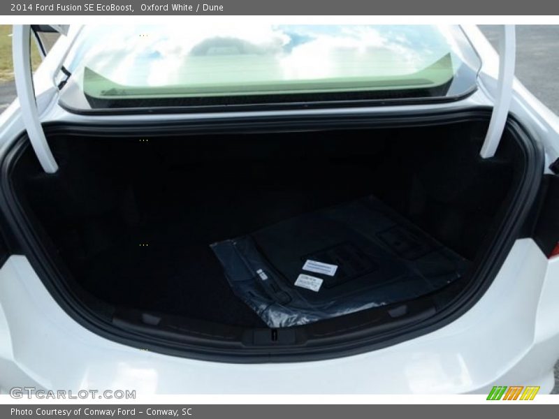 Oxford White / Dune 2014 Ford Fusion SE EcoBoost