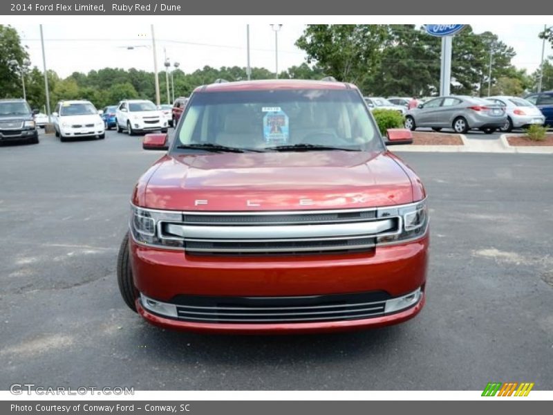 Ruby Red / Dune 2014 Ford Flex Limited