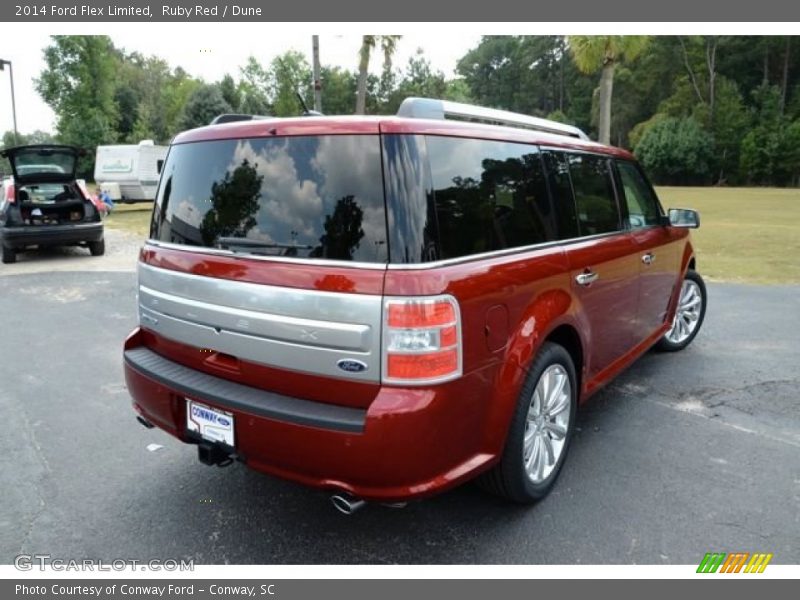 Ruby Red / Dune 2014 Ford Flex Limited