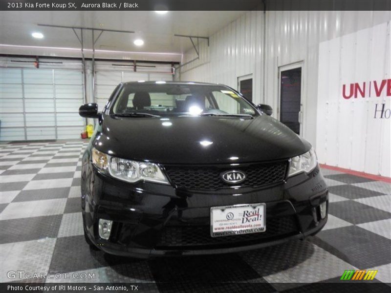 Aurora Black / Black 2013 Kia Forte Koup SX