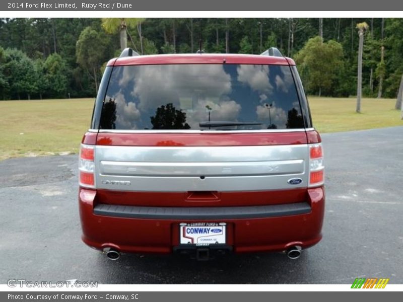 Ruby Red / Dune 2014 Ford Flex Limited