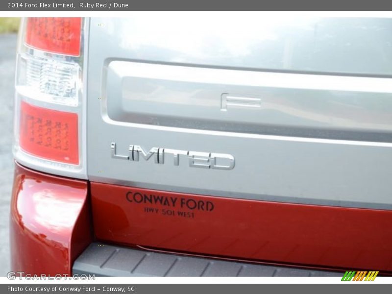 Ruby Red / Dune 2014 Ford Flex Limited