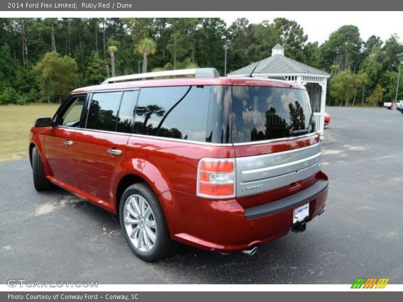 Ruby Red / Dune 2014 Ford Flex Limited