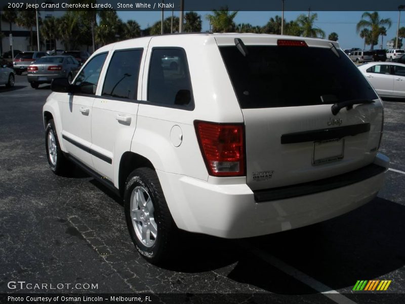 Stone White / Khaki 2007 Jeep Grand Cherokee Laredo