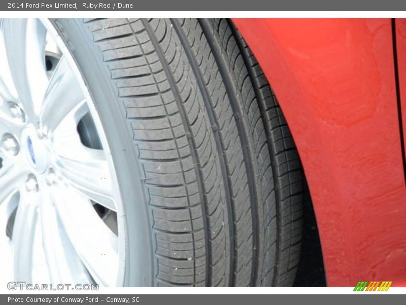 Ruby Red / Dune 2014 Ford Flex Limited