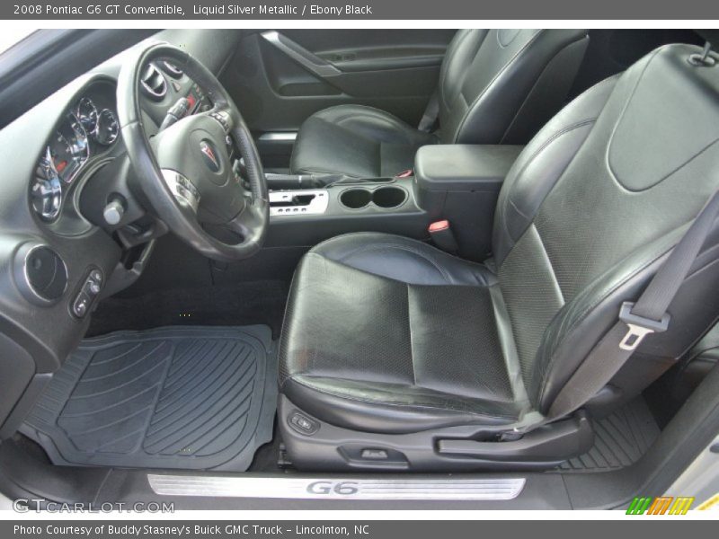Liquid Silver Metallic / Ebony Black 2008 Pontiac G6 GT Convertible