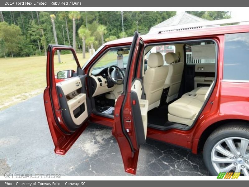 Ruby Red / Dune 2014 Ford Flex Limited