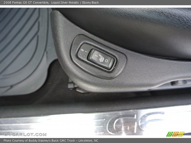 Liquid Silver Metallic / Ebony Black 2008 Pontiac G6 GT Convertible