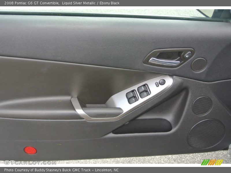 Liquid Silver Metallic / Ebony Black 2008 Pontiac G6 GT Convertible