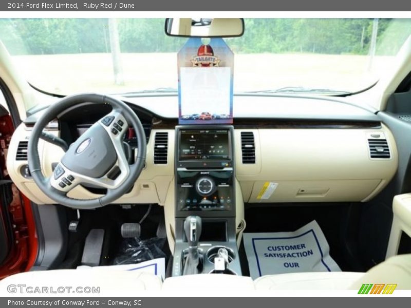 Ruby Red / Dune 2014 Ford Flex Limited
