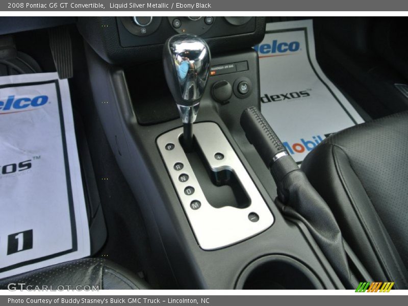 Liquid Silver Metallic / Ebony Black 2008 Pontiac G6 GT Convertible