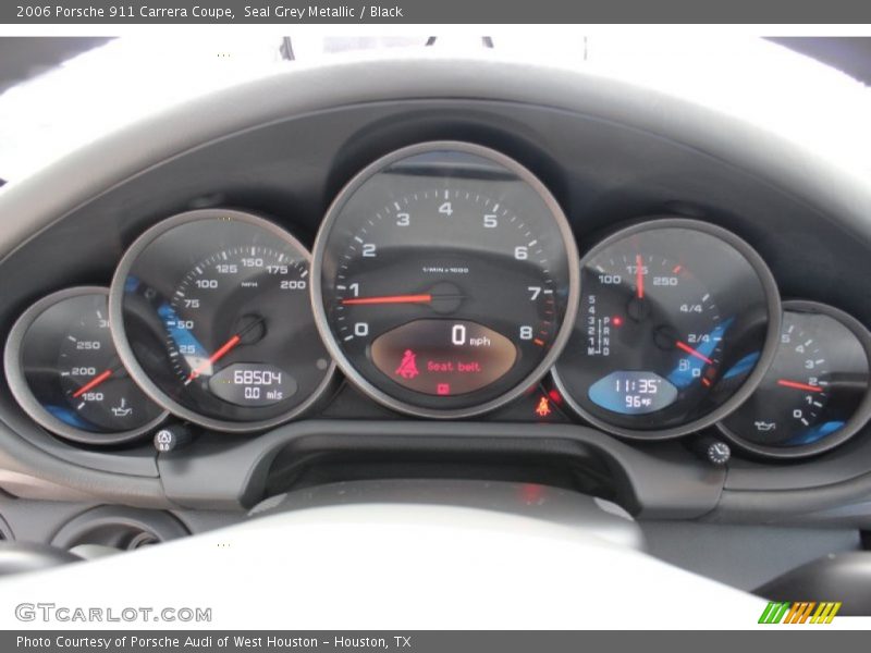 Seal Grey Metallic / Black 2006 Porsche 911 Carrera Coupe