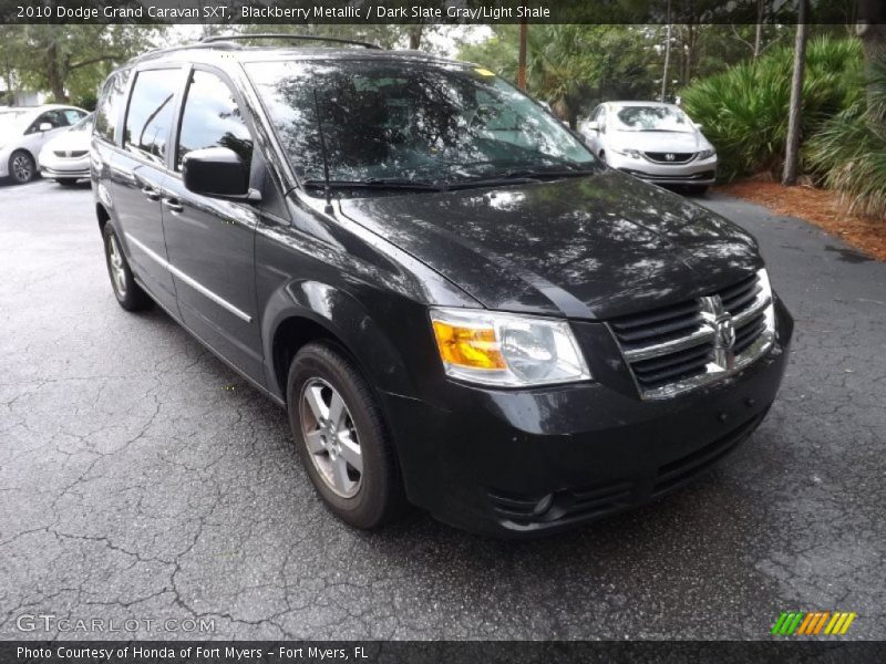Blackberry Metallic / Dark Slate Gray/Light Shale 2010 Dodge Grand Caravan SXT