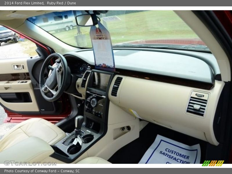 Ruby Red / Dune 2014 Ford Flex Limited