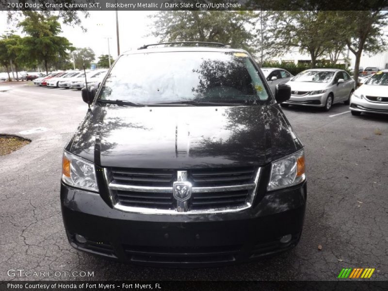 Blackberry Metallic / Dark Slate Gray/Light Shale 2010 Dodge Grand Caravan SXT