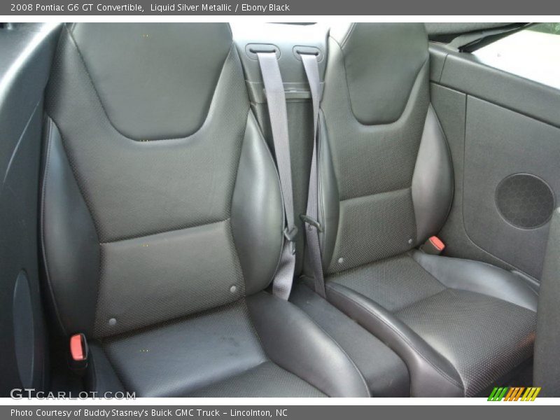 Liquid Silver Metallic / Ebony Black 2008 Pontiac G6 GT Convertible
