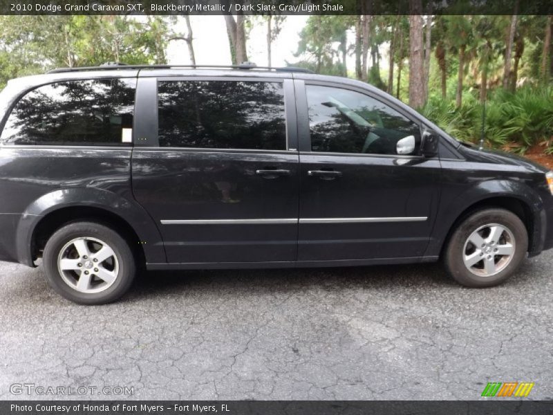 Blackberry Metallic / Dark Slate Gray/Light Shale 2010 Dodge Grand Caravan SXT