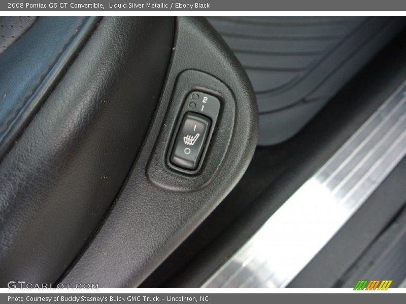 Liquid Silver Metallic / Ebony Black 2008 Pontiac G6 GT Convertible